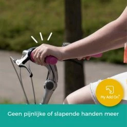 MyAddOn MyVeloGrips Ergonomische Handvatovertrek Voor Fietsgrepen Van Silicone Tegen Slapende Handen Tijdens Het Fietsen, Handvatovertrek Voor Alle Fietsengrepen, Handvathoes 2st. Geel 21x6,5x9cm -Windgoo Shop 550x550 531