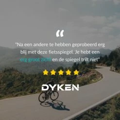 Dyken Fietsspiegel Links - Achteruitkijkspiegel Op Stuur - Fietsspiegel Ebike - Fiets Spiegel -Windgoo Shop 550x550 543