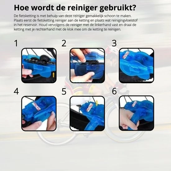 Uniquez Fietsketting Reiniger - Kettingborstel - Fietskettingreiniger - Kettingreiniger - Kettingborstel Fiets - Ketting Schoonmaken - Fietsgereedschap - Ontvetter Fiets - Chain Cleaner 5 Uniquez Fietsketting Reiniger - Kettingborstel - Fietskettingreiniger - Kettingreiniger - Kettingborstel Fiets - Ketting Schoonmaken - Fietsgereedschap - Ontvetter Fiets - Chain Cleaner - Afbeelding 5
