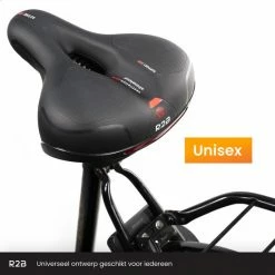 R2B Fietszadel Voor Dames En Heren - Inclusief Waterdichte Zadelhoes - Zwart - Reflectie En Ventilatie - Gel Zadel / Gelzadel 14 R2B Fietszadel Voor Dames En Heren - Inclusief Waterdichte Zadelhoes - Zwart - Reflectie En Ventilatie - Gel Zadel / Gelzadel -Windgoo Shop 550x550 574