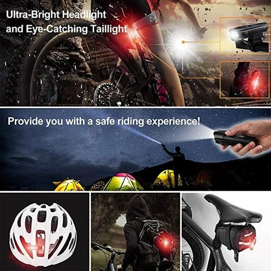 FIEZIO Fietsverlichting - USB Oplaadbaar LED Fietslampen Waterdicht 4 FIEZIO Fietsverlichting - USB Oplaadbaar LED Fietslampen Waterdicht - Afbeelding 4