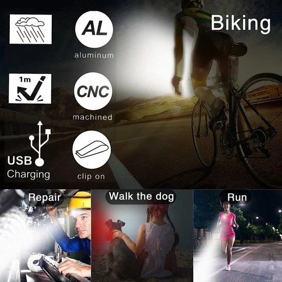 BOTC Fietsverlichting USB Oplaadbaar - Oplaadbare USB Led Fietslamp - Voorlicht & Achterlicht - Waterdicht 9 BOTC Fietsverlichting USB Oplaadbaar - Oplaadbare USB Led Fietslamp - Voorlicht & Achterlicht - Waterdicht - Afbeelding 9