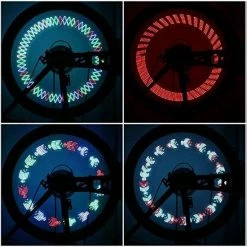 Merkloos Wielverlichting - Spaakverlichting - Fietsverlichting Wiel - Spaakreflectoren - Fietsverlichting - Kerst - Kerstcadeau - Schoencadeautje Sinterklaas - Spaakverlichting Kinderfiets - LED - 30 Patronen - 1 Stuk -Windgoo Shop 550x550 613