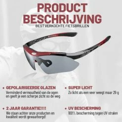 Rocky - Fietsbrillen Heren - Sportbrillen - Professionele Fietsbril + Inclusief 5 Verwisselbare Lenzen + 2 Jaar Garantie -Windgoo Shop 550x550 683