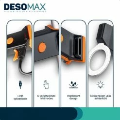 DesoMax Fietslicht Achterlicht LED USB Oplaadbaar Helder Rond - Achterlicht Voor Racefiets En MTB Herkenningslicht 13 DesoMax Fietslicht Achterlicht LED USB Oplaadbaar Helder Rond - Achterlicht Voor Racefiets En MTB Herkenningslicht -Windgoo Shop 550x550 688