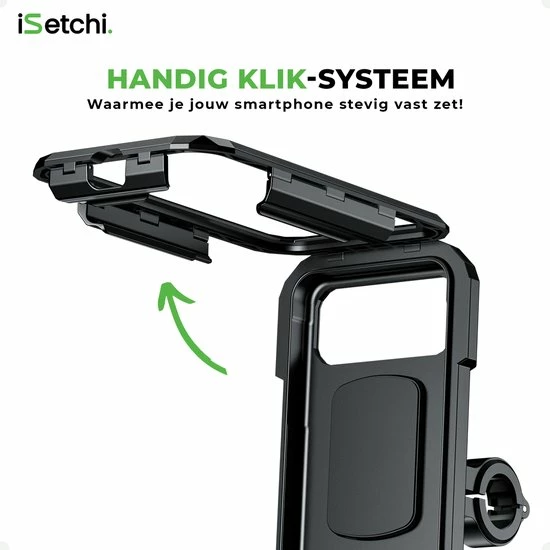 ISetchi Telefoonhouder Fiets Waterdicht L (5.5 Tot 7 Inch) - 360 Graden Rotatie - Ook Voor Scooter & Motor - Gsm Houder Fiets - Waterdicht IP67 Level - Zwart 8 ISetchi Telefoonhouder Fiets Waterdicht L (5.5 Tot 7 Inch) - 360 Graden Rotatie - Ook Voor Scooter & Motor - Gsm Houder Fiets - Waterdicht IP67 Level - Zwart - Afbeelding 8
