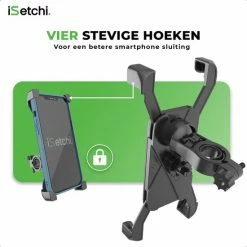 ISetchi Telefoonhouder Fiets Met 360 Graden Rotatie - Stevig & Stabiel - Ook Voor Scooter & Motor Gsm Telefoon Houder Fiets - Anti Shock & Vibratie Ontwerp - Fietshouder Smartphone Mobiel - Zwart 23 ISetchi Telefoonhouder Fiets Met 360 Graden Rotatie - Stevig & Stabiel - Ook Voor Scooter & Motor Gsm Telefoon Houder Fiets - Anti Shock & Vibratie Ontwerp - Fietshouder Smartphone Mobiel - Zwart -Windgoo Shop 550x550 7