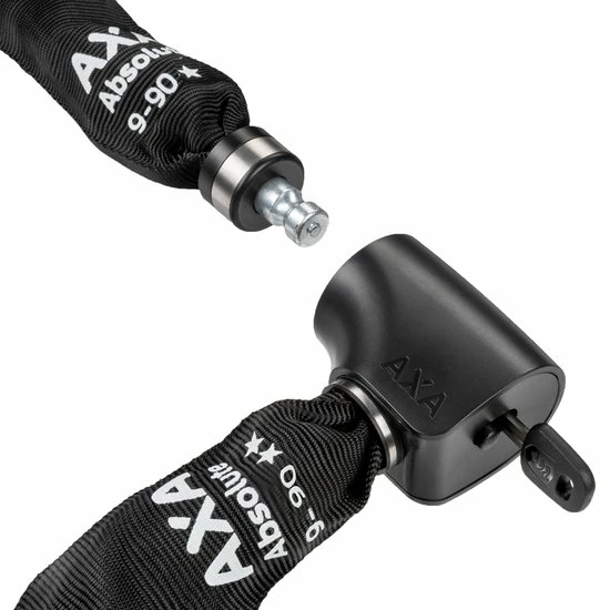 AXA - Absolute 9 - Kettingslot - ART 2 Slot Voor Fietsen - Extra Dikke Schakels - 90 Cm - 9 Mm - Zwart 4 AXA - Absolute 9 - Kettingslot - ART 2 Slot Voor Fietsen - Extra Dikke Schakels - 90 Cm - 9 Mm - Zwart - Afbeelding 4