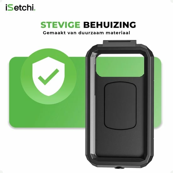 ISetchi Telefoonhouder Fiets Waterdicht L (5.5 Tot 7 Inch) - 360 Graden Rotatie - Ook Voor Scooter & Motor - Gsm Houder Fiets - Waterdicht IP67 Level - Zwart 11 ISetchi Telefoonhouder Fiets Waterdicht L (5.5 Tot 7 Inch) - 360 Graden Rotatie - Ook Voor Scooter & Motor - Gsm Houder Fiets - Waterdicht IP67 Level - Zwart - Afbeelding 11