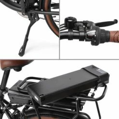 SURPASS Elektrische Stadsfiets 26 '' (F264) - Stalen Frame - 6 Versnellingen Shimano - Schijfremmen - 10 Ah - Zwart -Windgoo Shop 550x550 744