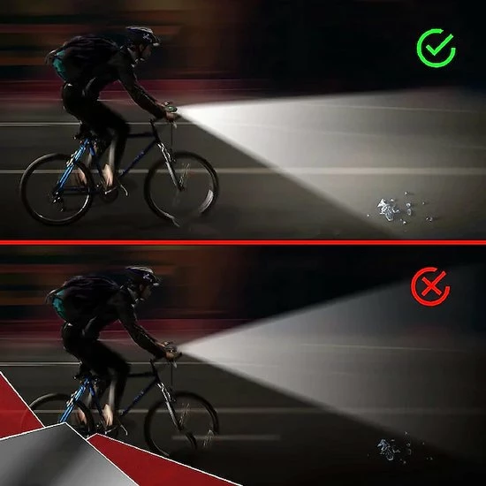 Lovnix - Oplaadbare Fietslamp LED Verlichting Set - USB Oplaadbaar - Fietslicht Met LED Lamp - Voor- En- Achter Licht - Regenbestendig - Geschikt Voor Mountainbike Fietsen Wandelen Speleologie 9 Lovnix - Oplaadbare Fietslamp LED Verlichting Set - USB Oplaadbaar - Fietslicht Met LED Lamp - Voor- En- Achter Licht - Regenbestendig - Geschikt Voor Mountainbike Fietsen Wandelen Speleologie - Afbeelding 9