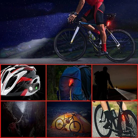 Lovnix - Oplaadbare Fietslamp LED Verlichting Set - USB Oplaadbaar - Fietslicht Met LED Lamp - Voor- En- Achter Licht - Regenbestendig - Geschikt Voor Mountainbike Fietsen Wandelen Speleologie 14 Lovnix - Oplaadbare Fietslamp LED Verlichting Set - USB Oplaadbaar - Fietslicht Met LED Lamp - Voor- En- Achter Licht - Regenbestendig - Geschikt Voor Mountainbike Fietsen Wandelen Speleologie - Afbeelding 14