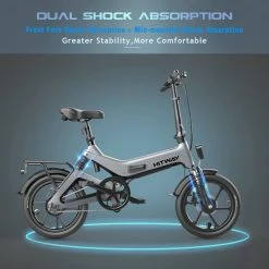 Merkloos Hitway 14F005 Elektrische Fiets Opvouwbaar | 250W Motor | 7.5Ah | 16" | Grijs / Zwart 14 Merkloos Hitway 14F005 Elektrische Fiets Opvouwbaar | 250W Motor | 7.5Ah | 16" | Grijs / Zwart -Windgoo Shop 550x550 780