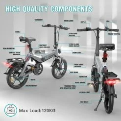 Merkloos Hitway 14F005 Elektrische Fiets Opvouwbaar | 250W Motor | 7.5Ah | 16" | Grijs / Zwart 22 Merkloos Hitway 14F005 Elektrische Fiets Opvouwbaar | 250W Motor | 7.5Ah | 16" | Grijs / Zwart -Windgoo Shop 550x550 784