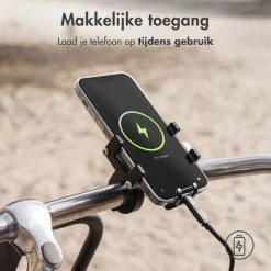 IMoshion Telefoonhouder Fiets - GSM Houder Fiets - Telefoonhouder Motor & Scooter - Universeel - Zwart -Windgoo Shop 550x550 794