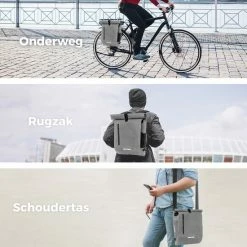 LifeGoods Fietstas - Enkel - 25L - Waterdicht - E-Bikes - Schouderbanden - Grijs 15 LifeGoods Fietstas - Enkel - 25L - Waterdicht - E-Bikes - Schouderbanden - Grijs -Windgoo Shop 550x550 809