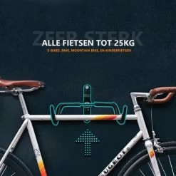 Live Deals Fiets Ophangsysteem | Fietshaak | Muurbeugel | Ophangbeugel | Fietsbeugel | Fietsenrek | 25 KG -Windgoo Shop 550x550 826
