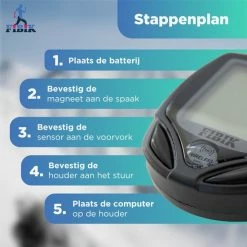 Fibik Draadloze Fietscomputer - Kilometerteller - Draadloos - Waterdicht - Automatisch Verlicht Scherm -Windgoo Shop 550x550 887