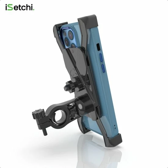ISetchi Telefoonhouder Fiets Met 360 Graden Rotatie - Stevig & Stabiel - Ook Voor Scooter & Motor Gsm Telefoon Houder Fiets - Anti Shock & Vibratie Ontwerp - Fietshouder Smartphone Mobiel - Zwart 7 ISetchi Telefoonhouder Fiets Met 360 Graden Rotatie - Stevig & Stabiel - Ook Voor Scooter & Motor Gsm Telefoon Houder Fiets - Anti Shock & Vibratie Ontwerp - Fietshouder Smartphone Mobiel - Zwart - Afbeelding 7
