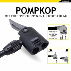 Dunlop Fietspomp - Presta/ Dunlop/ Schrader - Met 2 Adaptoren - Staande Pomp - 62,5 Cm Hoog 14 Dunlop Fietspomp - Presta/ Dunlop/ Schrader - Met 2 Adaptoren - Staande Pomp - 62,5 Cm Hoog -Windgoo Shop 550x550 90
