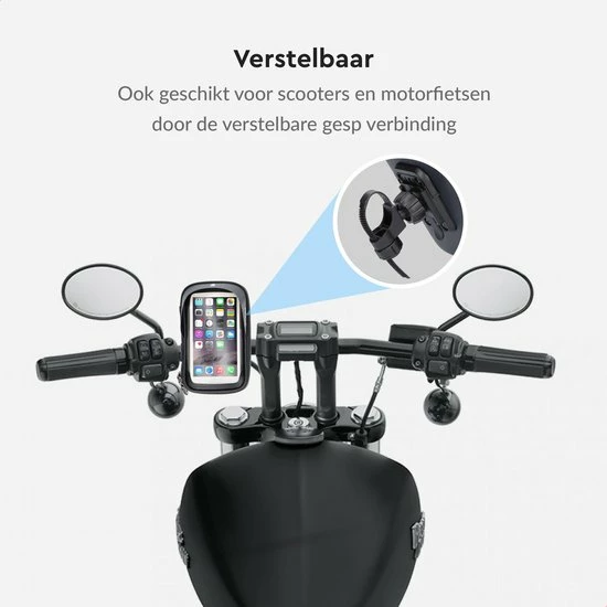 Dyken Telefoonhouder Fiets - Ook Voor Scooter & Motor - Waterdicht - GSM Houder Fiets 6 Dyken Telefoonhouder Fiets - Ook Voor Scooter & Motor - Waterdicht - GSM Houder Fiets - Afbeelding 6