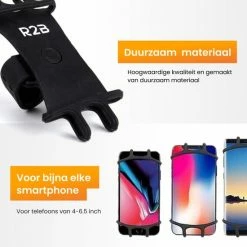 R2B Telefoonhouder Fiets Met 360 Graden Rotatie - Gsm Houder - Accessoires - Model "Rotterdam" -Windgoo Shop 550x550 943