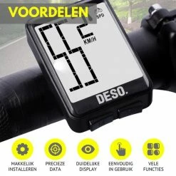 Fietscomputer Draadloos Waterdicht Kilometer En Snelheidsmeter Fiets -DESO Draadloze Fietscomputers Met Extra Groot Scherm 15 Fietscomputer Draadloos Waterdicht Kilometer En Snelheidsmeter Fiets -DESO Draadloze Fietscomputers Met Extra Groot Scherm -Windgoo Shop 550x550 962