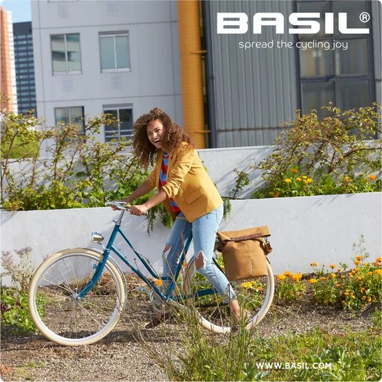 Basil City Fietsshopper - Enkele Fietstas - Camel Bruin - 16 Liter 13 Basil City Fietsshopper - Enkele Fietstas - Camel Bruin - 16 Liter - Afbeelding 13