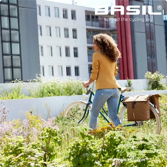 Basil City Dubbele Fietstas - Zwart - 32 Liter 9 Basil City Dubbele Fietstas - Zwart - 32 Liter - Afbeelding 9