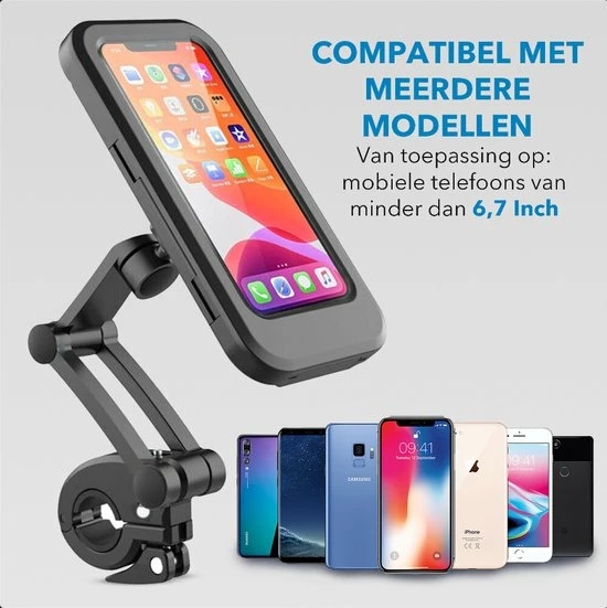 MW Telefoonhouder Fiets Waterdicht - Fietshouder Voor Smartphones - GSM Houder Fiets - 4 Tot 6'' 4 MW Telefoonhouder Fiets Waterdicht - Fietshouder Voor Smartphones - GSM Houder Fiets - 4 Tot 6'' - Afbeelding 4