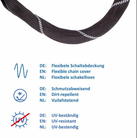 VINZ Veymont Fietsslot / Kettingslot ART2 - 90cm 12 VINZ Veymont Fietsslot / Kettingslot ART2 - 90cm - Afbeelding 12