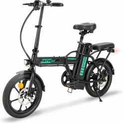 Hitway BK5 Elektrische Fiets | Opvouwbare E-bike | 16 Inch | Hitway BK5 250W Motor | Zwart