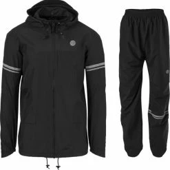 AGU Original Regenpak Essential - Zwart - XL - Dames & Heren - Waterdicht & Ademend