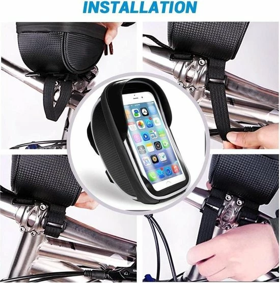 Opline Telefoonhouder Fiets / Mountainbike | Waterdicht | Apollo | Geschikt Voor: IPhone XS Max| Fietshouder | FIets Telefoon Houder | Waterdicht | Houder Fiets Telefoon | Fietstas 3 Opline Telefoonhouder Fiets / Mountainbike | Waterdicht | Apollo | Geschikt Voor: IPhone XS Max| Fietshouder | FIets Telefoon Houder | Waterdicht | Houder Fiets Telefoon | Fietstas - Afbeelding 3