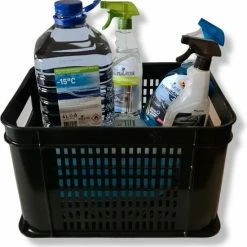 Mullrose Fietskrat Kunststof ZWART - L 40 X B 30 X H 25 Cm