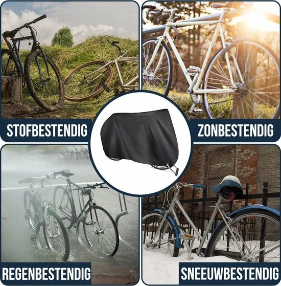 Strex Fietshoes Universeel Voor Alle Fietsen - Waterdicht 210D Oxford - Fiets Hoes Voor 1/2 Fietsen - Incl. Opbergzak 9 Strex Fietshoes Universeel Voor Alle Fietsen - Waterdicht 210D Oxford - Fiets Hoes Voor 1/2 Fietsen - Incl. Opbergzak - Afbeelding 9