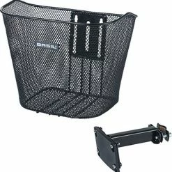 Basil Bremen Fietsmand - Voor - Staal - Inclusief Bevestigingssysteem - Zwart -Windgoo Shop 550x559 2