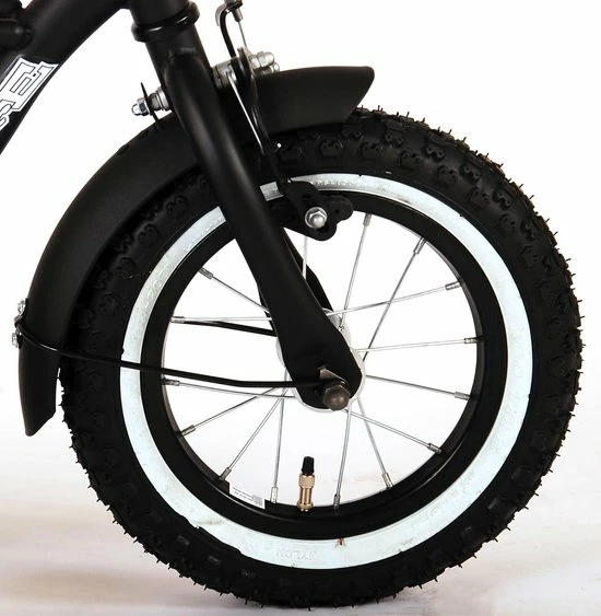 Volare Black Cruiser Kinderfiets - Jongens - 12 Inch - Zwart - 2 Handremmen 11 Volare Black Cruiser Kinderfiets - Jongens - 12 Inch - Zwart - 2 Handremmen - Afbeelding 11