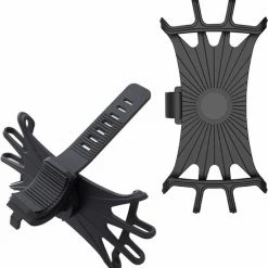 BTH Telefoonhouder Fiets Universeel Siliconen - Fiets Telefoonhouder Kinderwagen - Telefoon Houder Fiets Draaibaar - Zwart -Windgoo Shop 550x567 5