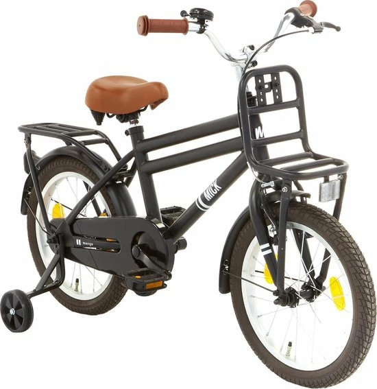 Nogan Mick - Kinderfiets - Jongensfiets - 12 Inch - Mat Zwart 6 Nogan Mick - Kinderfiets - Jongensfiets - 12 Inch - Mat Zwart - Afbeelding 6