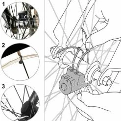 BOTC Wielverlichting Fiets - 20 Holders - Spaakverlichting LED - Lichtsnoer Fietswiel - 20 Leds - 220CM - Kleurrijk -Windgoo Shop 550x567 8