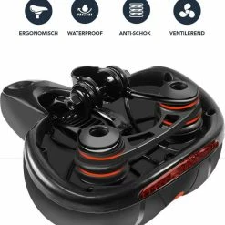 Achaté Fietszadel - Unisex - Extra Comfortabel - Ventilerend - Incl. Zadelhoes En Installatiemateriaal -Windgoo Shop 550x568 3