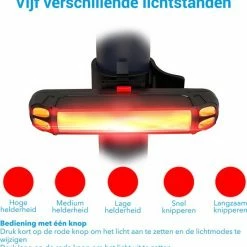 TIGIOO Fietslamp - Fietslampjes Set Koplamp - Fietslamp Voorlicht & Achterlicht USB Oplaadbaar 21 TIGIOO Fietslamp - Fietslampjes Set Koplamp - Fietslamp Voorlicht & Achterlicht USB Oplaadbaar -Windgoo Shop 550x571 3
