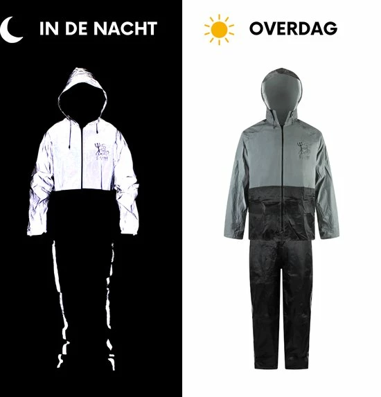 C-Line Regenpak Met Capuchon - Reflecterende Jas - Nieuw Model - Kinder Maat 158/164 16 C-Line Regenpak Met Capuchon - Reflecterende Jas - Nieuw Model - Kinder Maat 158/164 - Afbeelding 16