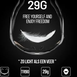 Rocky - Fietsbrillen Heren - Sportbrillen - Professionele Fietsbril + Inclusief 5 Verwisselbare Lenzen + 2 Jaar Garantie -Windgoo Shop 550x575 4