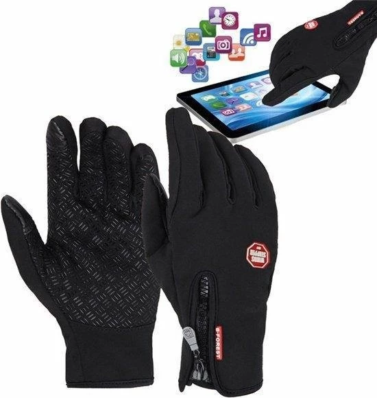 Merkloos Fietshandschoenen Unisex - Zwart - Maat S 1 Merkloos Fietshandschoenen Unisex - Zwart - Maat S
