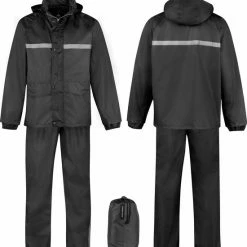 BJ?RNSON BJ RNSON Dusch Regenpak Dames & Heren - Waterdicht - Maat XL - Zwart