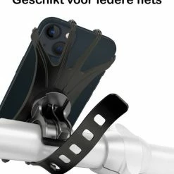 BTH Telefoonhouder Fiets Universeel Siliconen - Fiets Telefoonhouder Kinderwagen - Telefoon Houder Fiets Draaibaar - Zwart -Windgoo Shop 550x582 4