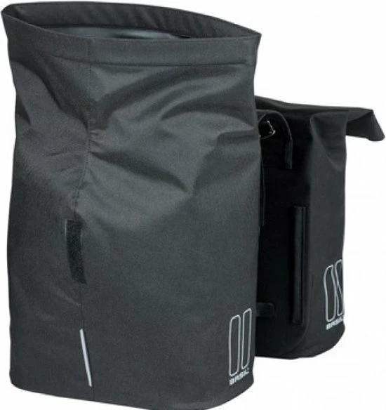 Basil City Dubbele Fietstas - Zwart - 32 Liter 10 Basil City Dubbele Fietstas - Zwart - 32 Liter - Afbeelding 10