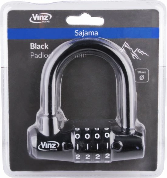 VINZ Sajama Padlock / Combinatieslot / Cijferslot / Hangslot 10mm 4 VINZ Sajama Padlock / Combinatieslot / Cijferslot / Hangslot 10mm - Afbeelding 4
